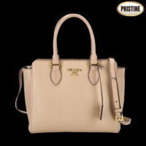 PRADA Saffiano Soft Calfskin Shoulder Bag
